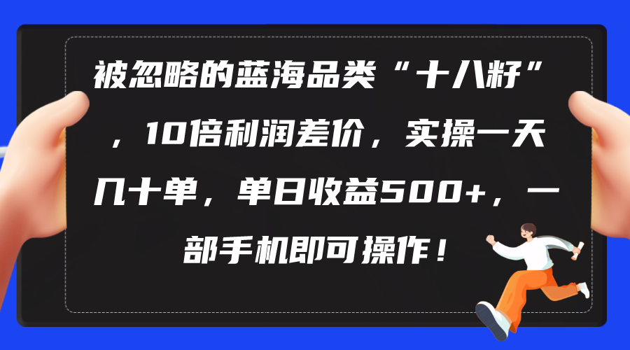 （10696期）被忽略的蓝海品类“十八籽”，10倍利润差价，实操一天几十单 单日收益500+-失落博客