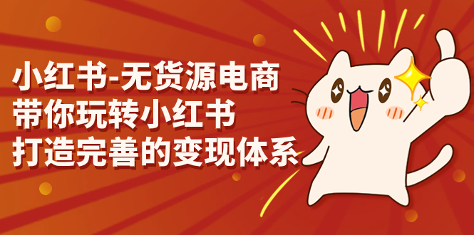 小红书-无货源电商，带你玩转小红书，打造完善的变现体系-失落博客