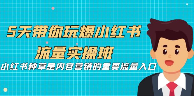 5天带你玩爆小红书流量实操班，小红书种草是内容营销的重要流量入口-失落博客