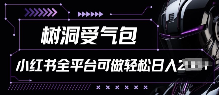 小红书等全平台树洞受气包项目，轻松日入一两张-失落博客