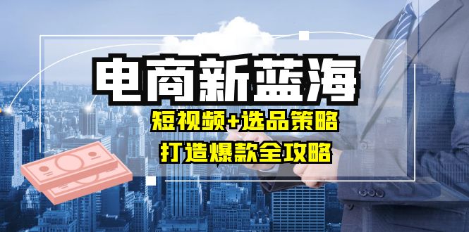 商家必看电商新蓝海：短视频+选品策略，打造爆款全攻略，月入10w+-失落博客