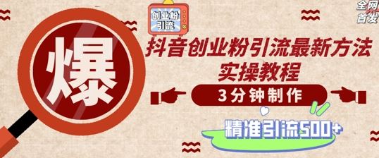 轻松制作创业类视频，一天被动加精准创业粉500+【揭秘】-失落博客