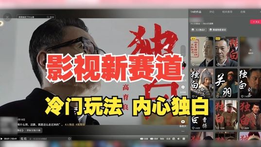 最新影视解说玩法，人物独白，30天涨粉24万+，全流程拆解【揭秘】-失落博客