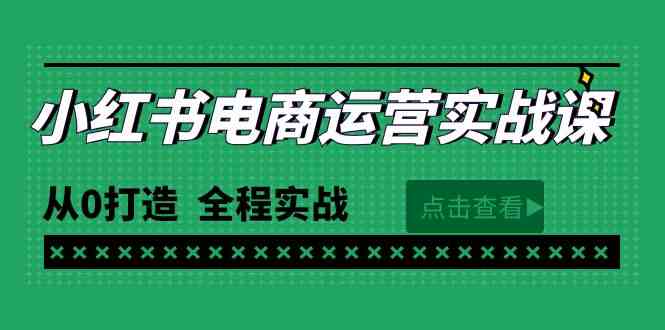 （9946期）最新小红书·电商运营实战课，从0打造  全程实战（65节视频课）-失落博客