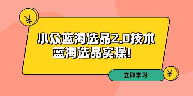 （9189期）拼多多培训第33期：小众蓝海选品2.0技术-蓝海选品实操！-失落博客