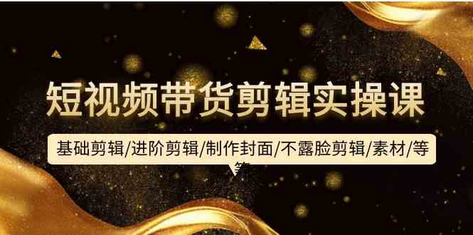 （9887期）短视频带货剪辑实操课：基础剪辑/进阶剪辑/制作封面/不露脸剪辑/素材/等等-失落博客