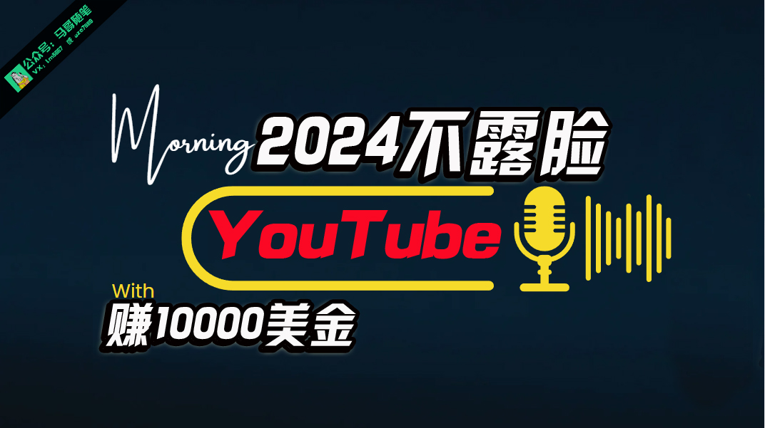 （10348期）AI做不露脸YouTube赚$10000月，傻瓜式操作，小白可做，简单粗暴-失落博客