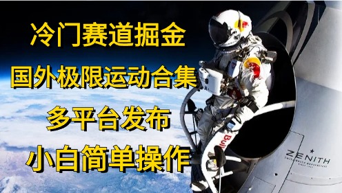（10745期）冷门赛道掘金，国外极限运动视频合集，多平台发布，小白简单操作-失落博客