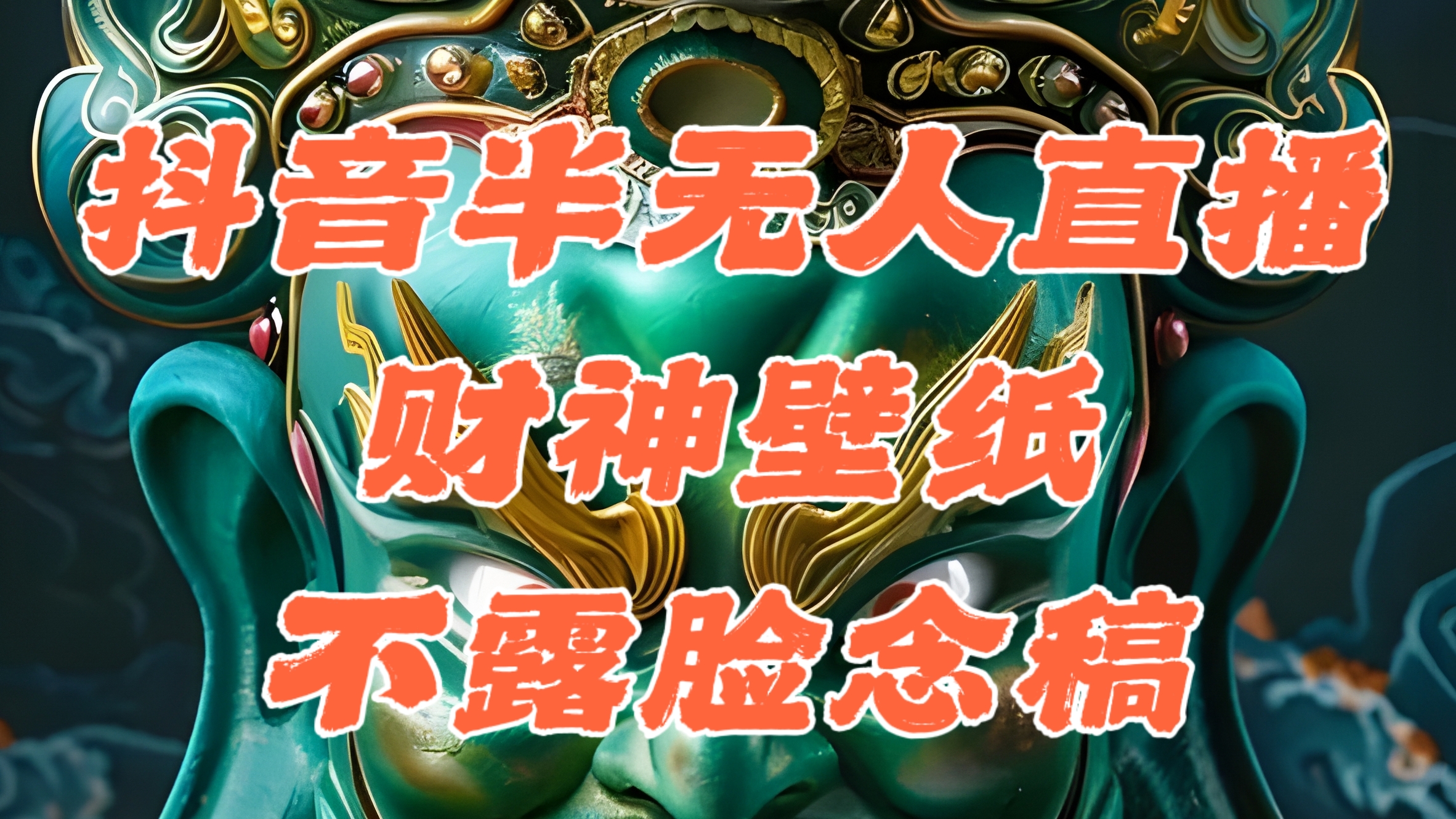 抖音半无人直播公会素材撸音浪，生肖财神AI图直播不露脸读稿，单日1000+-失落博客