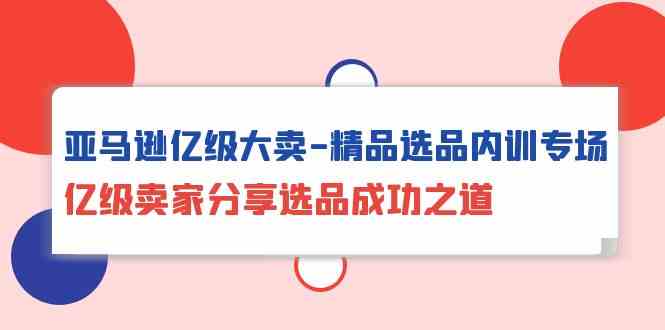 （10034期）亚马逊亿级大卖-精品选品内训专场，亿级卖家分享选品成功之道-失落博客