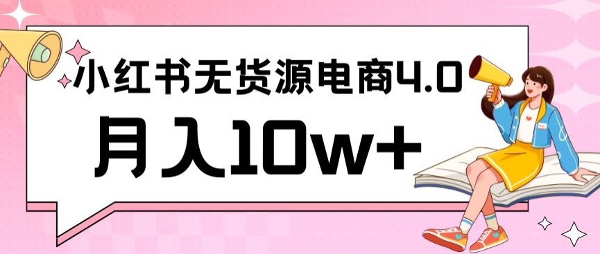 小红书新电商实战，无货源实操从0到1月入10w+联合抖音放大收益-失落博客
