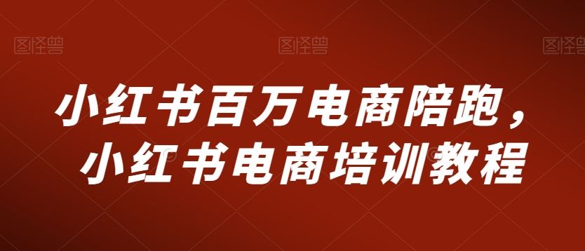 小红书百万电商陪跑，小红书电商培训教程-失落博客