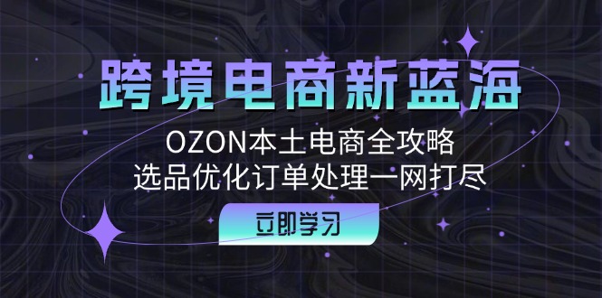 跨境电商新蓝海：OZON本土电商全攻略，选品优化订单处理一网打尽-失落博客