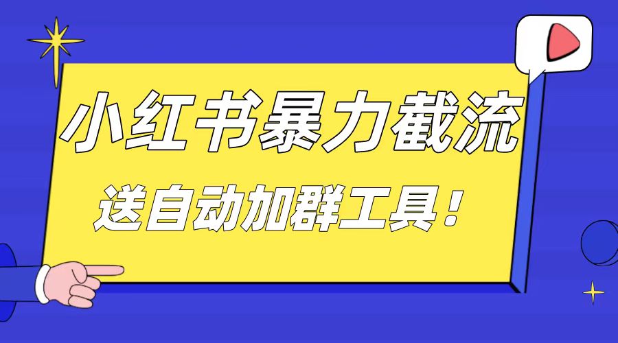 小红书截流引流大法，简单无脑粗暴，日引20-30个高质量创业粉-失落博客