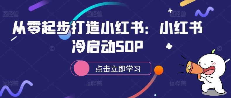 从零起步打造小红书：小红书冷启动SOP-失落博客