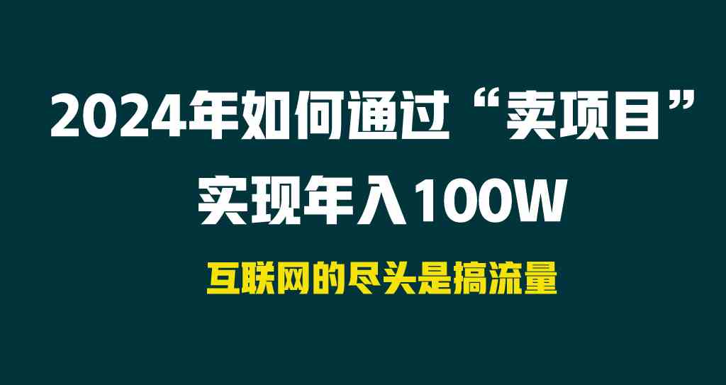 （9147期） 2024年如何通过“卖项目”实现年入100W-失落博客