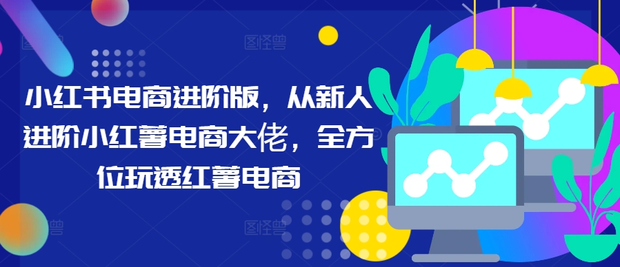 小红书电商进阶版，从新人进阶小红薯电商大佬，全方位玩透红薯电商-失落博客