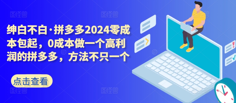 拼多多2024零成本包起，0成本做一个高利润的拼多多，方法不只一个-失落博客