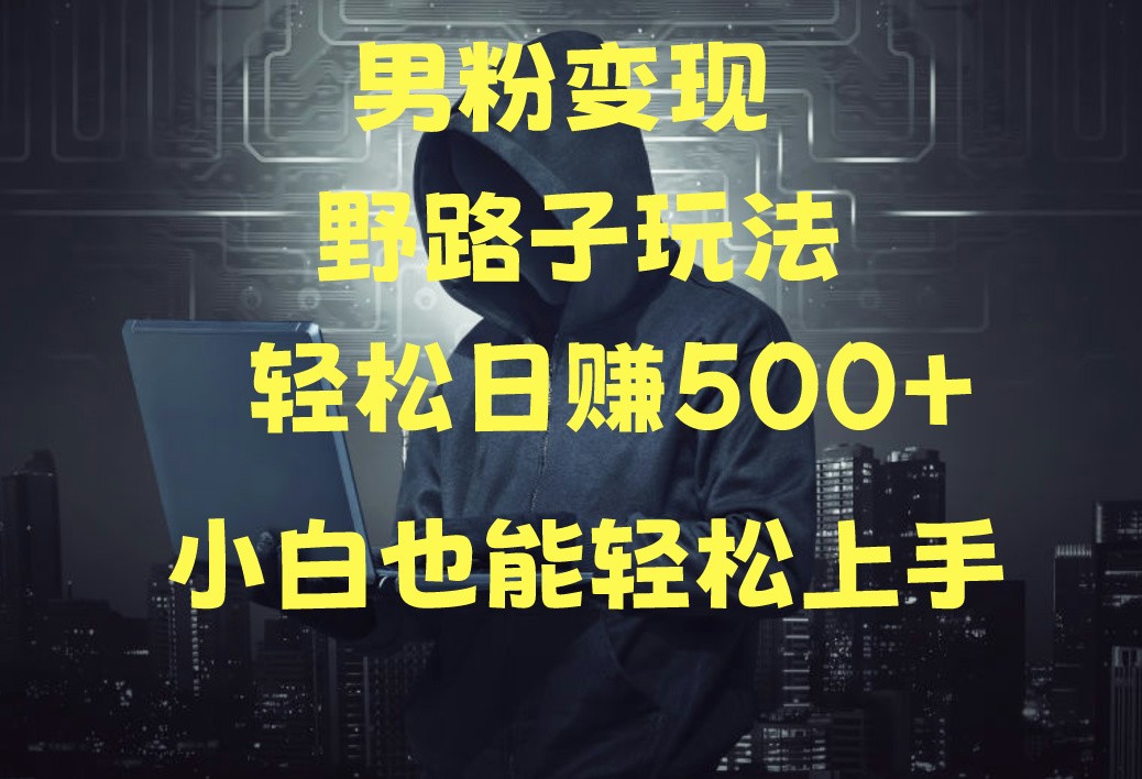 当下最火男粉变现项目月入5W+，小白也能轻松盈利-失落博客