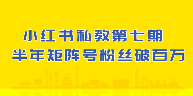 (10650期）小红书-私教第七期，小红书90天涨粉18w，1周涨粉破万 半年矩阵号粉丝破百万-失落博客