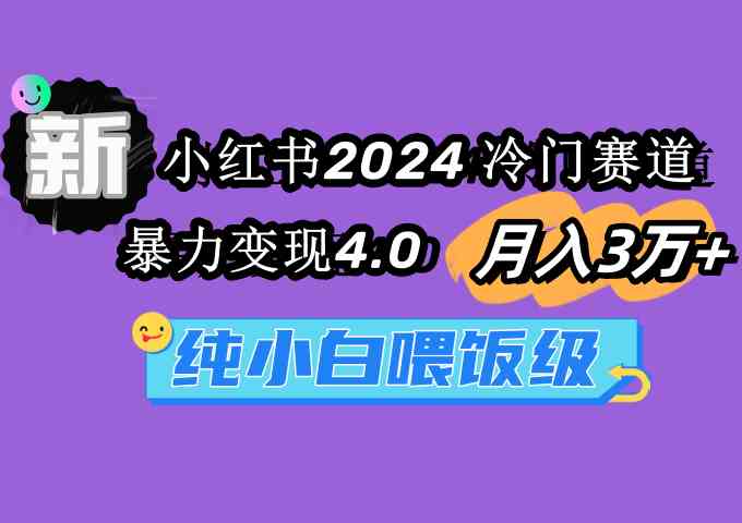 （9133期）小红书2024冷门赛道 月入3万+ 暴力变现4.0 纯小白喂饭级-失落博客