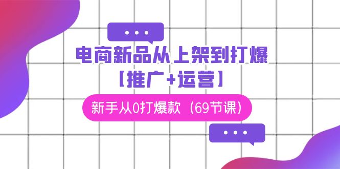 电商新品从上架到打爆【推广+运营】，新手从0打爆款（69节课）-失落博客
