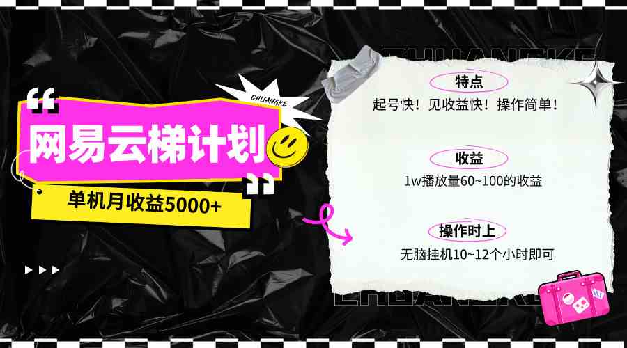 （10063期）最新网易云梯计划网页版，单机月收益5000+！可放大操作-失落博客