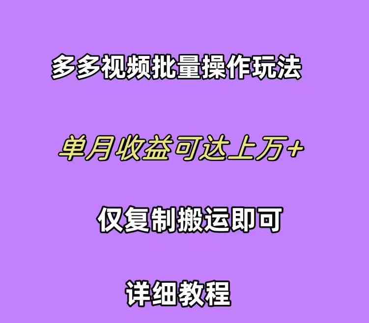 （10029期）拼多多视频带货快速过爆款选品教程 每天轻轻松松赚取三位数佣金 小白必…-失落博客