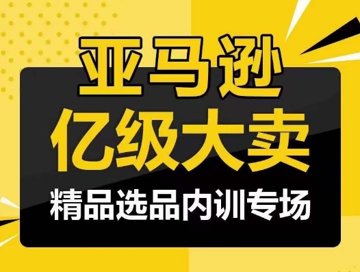 亚马逊亿级大卖-精品选品内训专场，亿级卖家分享选品成功之道-失落博客