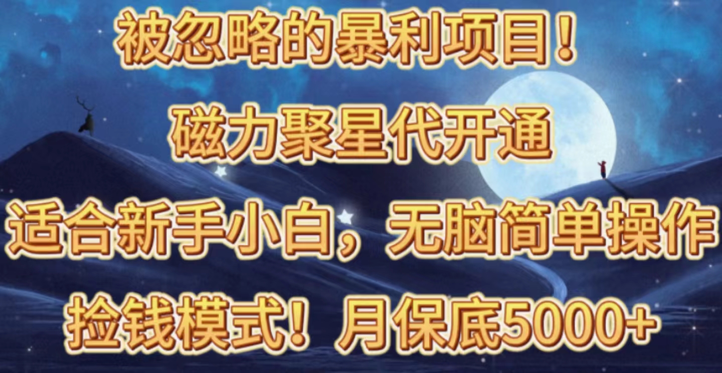 （10245期）被忽略的暴利项目！磁力聚星代开通捡钱模式，轻松月入五六千-失落博客
