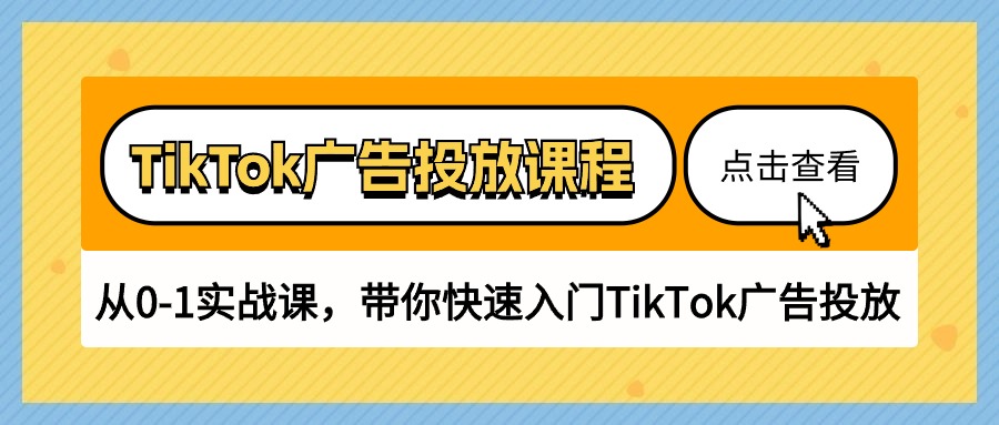 （10731期）TikTok广告投放课程，从0-1实战课，带你快速入门TikTok广告投放（30节课）-失落博客