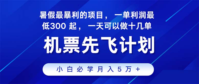 2024暑假最赚钱的项目，暑假来临，正是项目利润高爆发时期-失落博客